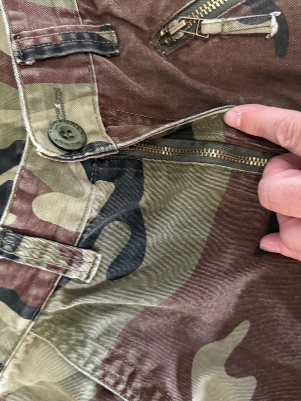 Camo Cargo Pants - Green Brown Black - Picture 12 of 15